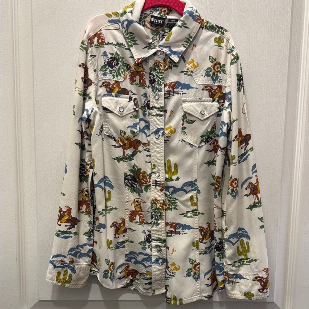 Cruel Girl western rodeo pearl snap